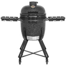Barbecue à charbon de bois KAMADO avec plaque à pizza et housse de protection