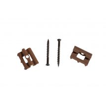 Boite de 80 clips pour lame terrasse bambou - HENRY TIMBER