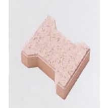 Pavé H saumon 20 x 16,5 x 5 cm - MIALANES