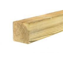 Poteau carré pin bords arrondis traité classe 4 vert - 90 x 90 x 3000 mm - HENRY TIMBER