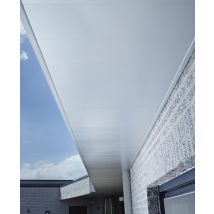 Lot planchettes lambris PVC blanc pré-percées 153 - 10 x 250 x 4000 mm - DECEUNINCK