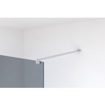 Barre de fixation murale 120 cm horizontale chromée pour paroi de douche - OCEA