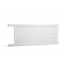 Portail coulissant aluminium ENZO l.3,00 x H.1,70 m blanc - PREFALU