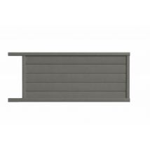 Portail coulissant aluminium ENZO l.4,00 x H.1,70 m gris quartz - PREFALU