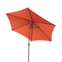 Parasol droit inclinable diamètre 2.70 m terracotta