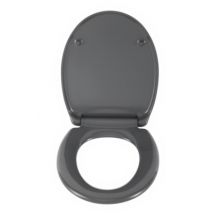 Abattant de WC Gris, frein de chute, declipsable