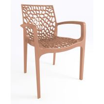 Fauteuil de jardin GRUVYER polypropylène petra - GRANDSOLEIL