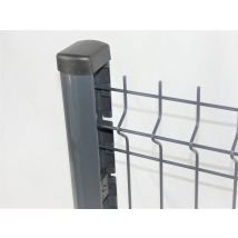 Poteau Titan 2.50 m anthracite Ral 7016 pour grillage rigide FERRO BULLONI