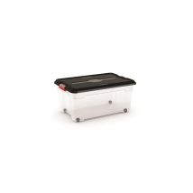 Bac plastique avec couvercle et roulettes Moover 45 L KETER
