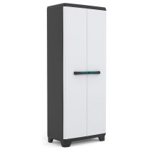 Armoire haute Linear grise et noire ABM