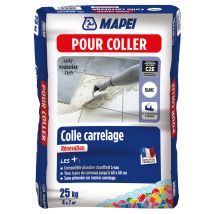 Colle rénovation sans poussière blanc 25 kg C2e MAPEI