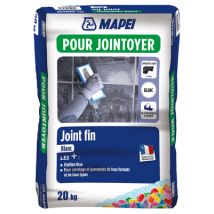Joint de carrelage fin blanc 20 kg MAPEI