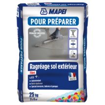 Ragréage sol extérieur fibré 25 kg MAPEI