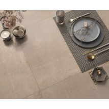 Carrelage sol intérieur rectifié beige Charme 60 X 60 cm paquet 1,44 m² CERAM INDUSTRIE