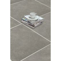 Carrelage sol intérieur plomb VILLAGE ép 8,5 mm 60 x 60 cm paquet de 1,44 m² HERBERIA