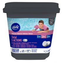 Chlore piscine 5 actions seau de 5 kg GRE