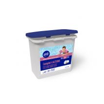 Chlore piscine 4 actions en pastille 1kg sans acide borique