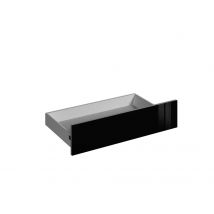Façade tiroir pour meuble de cuisine Cristal noir brillant 13,8 x 80 cm OFITRES