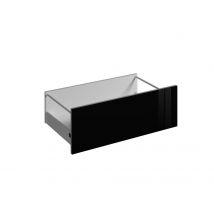 Façade tiroir pour meuble de cuisine Cristal noir brillant 27,6 x 80 cm OFITRES