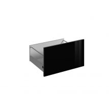Façade tiroir pour meuble de cuisine Cristal noir brillant 35 x 60 cm OFITRES