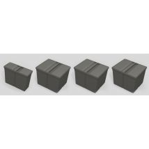 4 poubelles tri selectif 120cm