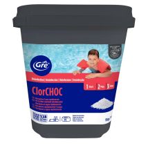 Chlore choc piscine - granulés seau de 5 kg GRE