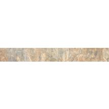 Plinthe carrelage de sol intérieur effet pierre ocre ARDESIA 8 x 45 cm CERAM INDUSTRIE