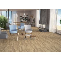 Carrelage sol intérieur grés émaillé NATUREL ROBLE ép 8 mm 19.2 x 57.5 cm CERPA