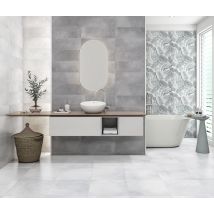 Décor mural intérieur effet tropical vert GARDEN ép 8,3 mm 20 x 60 cm paquet de 1,44 m² SUPER CERAMICA
