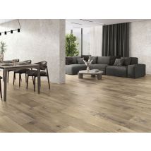 Carrelage sol intérieur effet bois NORTHWOOD OAK ép 9 mm 20 x 120 cm rectifié BALDOCER