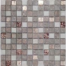 Mosaïque sol/mur intérieur/extérieur rose MALLA URALES 30 x 30 cm DISTRIMAT