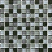 Mosaïque mur intérieur/extérieur noir MALLA MURANO 30 x 30 cm DISTRIMAT