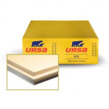 Panneau de polystyrène extrudé rainuré bouveté - Épaisseur 60 mm - l.0,60 x L.1.25 m URSA