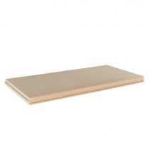Panneau de polystyrène extrudé rainuré bouveté - Épaisseur 80 mm - l. 0,60 x L.1,25 m SOPREMA