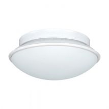 Plafonnier DOLLY E27 IP44 diamètre 235 mm 60 W acier blanc EGLO