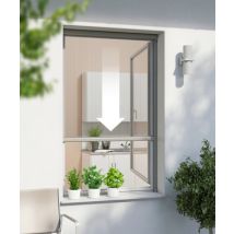 Moustiquaire store enrouleur en aluminium pour fenêtre wb blanc 100x160 cm WINDHAGER