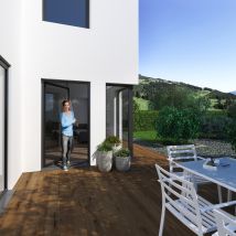 Moustiquaire de porte noire 100 x 210 cm WINDHAGER