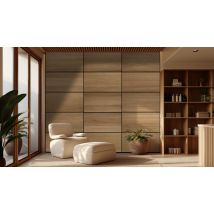 Panneau acoustique mural chêne foncé - 8 x 400 x 800 mm - LEITL