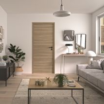 Bloc-porte fin de chantier réversible BARBADE 2 H.204 x l.73 cm OPTIMUM