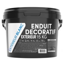 ENDUIT Extérieur Aspect Crépi Blanc 15 KG TDP
