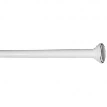 Barre entre murs extensible en métal de 0.8 à 1.25 m diam 18 à 20 mm Finition Blanc - MOBOIS