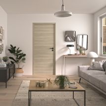 Bloc-porte fin de chantier réversible VERONE 2 H.204 x l.83 cm OPTIMUM