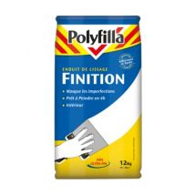 Enduit de lissage de finition en poudre 12 kg POLYFILLA