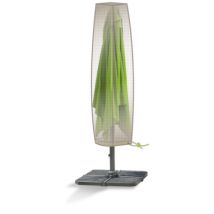 Housse de protection pour parasol droit jusqu'à 4 mètres de diamètre gris mastic JARDILINE
