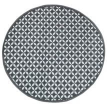Tapis rond diamètre 150 cm gris JARDILINE
