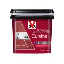 Peinture de rénovation cuisine finition satinée rouge extrème 750 ml V33