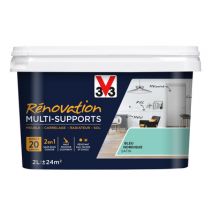 Peinture de rénovation multisupports finition satinée bleu nordique 2 l V33