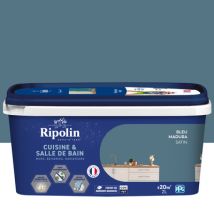 Peinture Cuisine & Bain Bleu Madura 2L RIPOLIN