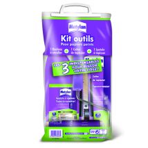 Kit d'outils rouleau, cutter et spatule pour pose de papiers peints METYLAN