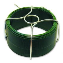 Fil acier plastifié vert diamètre intérieur 0,7 mm diamètre extérieur 0,8 mm longueur 75 m CHAPUIS